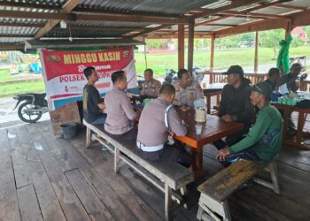 Polsek Kuala Kampar Tampung Keluhan Warga Lewat Program Minggu Kasih