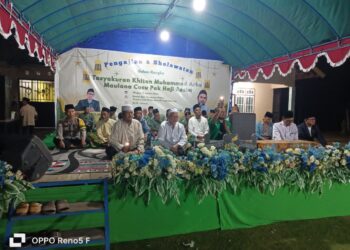 Pengajian dan Sholawatan Tasyakuran Khitan di Desa Beringin Makmur Berlangsung Aman dan Kondusif