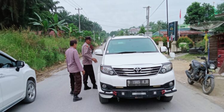 Polsek Kerumutan Gelar Patroli Cegah Kejahatan dan Balap Liar