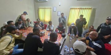 Warga Desa Serapung Gelar Aksi di PT. SPA, Tuntut Realisasi Dana MoU Hutan Tanaman