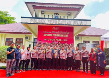 Acara Pisah Sambut Kapolsek Perhentian  Raja 2026 Penuh Rasa kekeluargaan