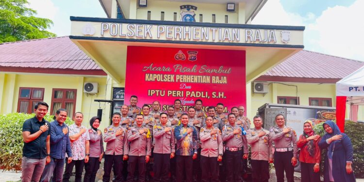 Acara Pisah Sambut Kapolsek Perhentian  Raja 2026 Penuh Rasa kekeluargaan