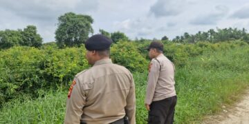 Polisi Patroli Daerah Rawan Karhutla di Pangkalan Kerinci