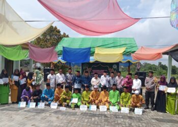 Bhabinkamtibmas Polsek Bunut Hadiri Penyerahan Hadiah Lomba Pendidikan Sambut Isra Mi’raj