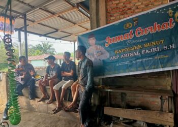 Polsek Bunut Gelar Jum’at Curhat, Warga Dihimbau Cegah Narkoba, Judi Online, dan Karhutla