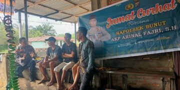 Polsek Bunut Gelar Jum’at Curhat, Warga Dihimbau Cegah Narkoba, Judi Online, dan Karhutla