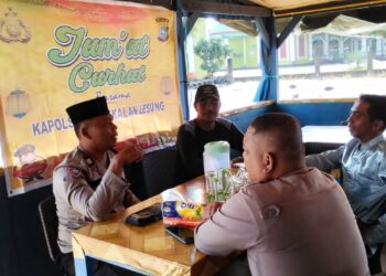 Polsek Pangkalan Lesung Gelar Jumat Curhat, Patroli Malam Jadi Fokus Utama