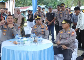Wakapolda Riau Tinjau Lokasi Rencana Pembangunan Jembatan SDN 18 Semulut