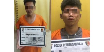 Polsek Perhentian Raja Tangkap Dua Pelaku Pencurian di Desa Hangtuah 