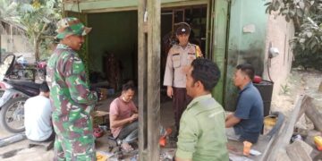 Polsek Langgam Perkuat Sinergitas TNI–Polri di Desa Segati