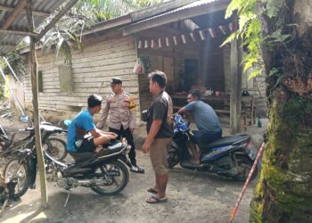 Bhabinkamtibmas Polsek Bunut Sambang Warga, Ajak Masyarakat Jaga Harkamtibmas dan Waspada Hoaks