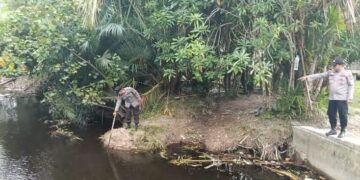 Polsek Teluk Meranti Laporkan Situasi Banjir Terkini, Debit Air Sungai Kampar Masih Normal