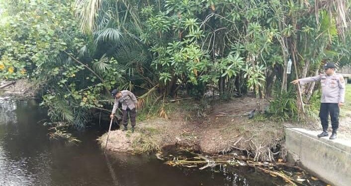 Polsek Teluk Meranti Laporkan Situasi Banjir Terkini, Debit Air Sungai Kampar Masih Normal