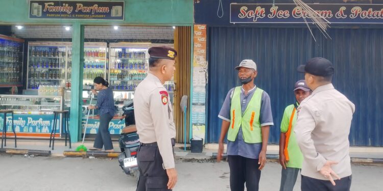 Patroli KRYD Polsek Pangkalan Kerinci Fokus Cegah Kejahatan C3 di Kawasan Perbankan dan Pertokoan