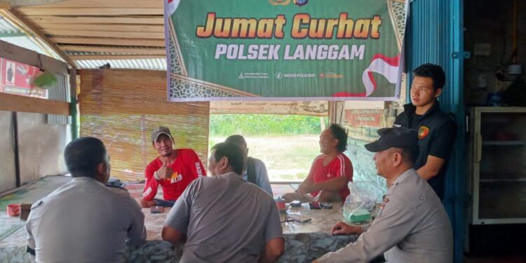 Jumat Curhat di Langgam, Warga Keluhkan Pendatang Tak Lapor hingga Judi Online