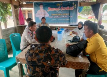 Polsek Bunut Gelar Jum’at Curhat, Ingatkan Warga Soal Keamanan dan Larangan Judi Online