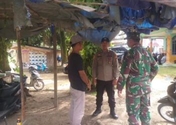 Polisi Jalin Sinergitas dengan TNI Koramil 09 Langgam