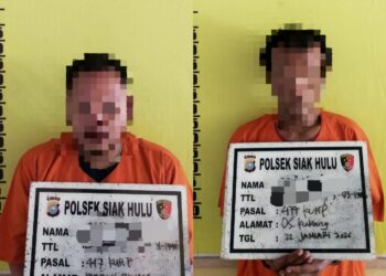 Polsek Siak Hulu Tangkap Dua Pelaku Pencurian Alat-alat Tukang