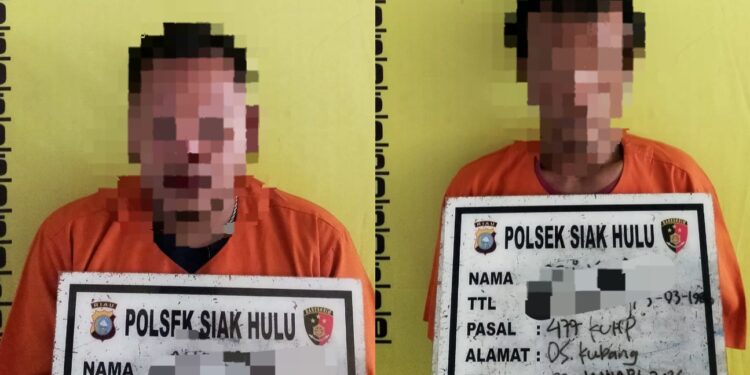 Polsek Siak Hulu Tangkap Dua Pelaku Pencurian Alat-alat Tukang