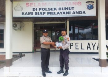 Polres Pelalawan Bagikan Bibit Pohon Buah untuk Personel yang Berulang Tahun