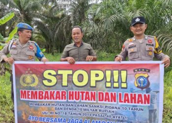 Polsek Teluk Meranti Gelar Binluh Cegah Karhutla di Wilayahnya