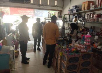 Perkuat Kamtibmas, Polsek Langgam dan Koramil 09 Gelar Sinergitas TNI-Polri