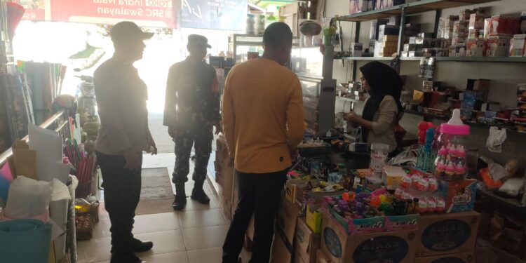 Perkuat Kamtibmas, Polsek Langgam dan Koramil 09 Gelar Sinergitas TNI-Polri