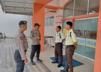 Cegah C3, Polsek Pangkalan Kerinci Gelar Patroli di Sejumlah Objek Vital