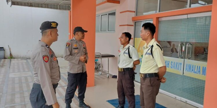 Cegah C3, Polsek Pangkalan Kerinci Gelar Patroli di Sejumlah Objek Vital