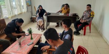 Bhabinkamtibmas Polsek Bunut Hadiri Rapat Data Anak Yatim Penerima Bantuan Baznas