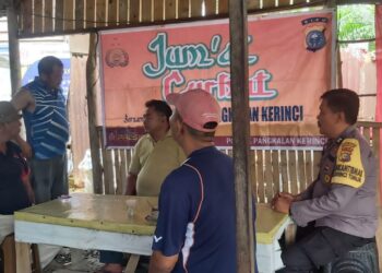 Polsek Pangkalan Kerinci Gelar Jumat Curhat, Warga Diajak Aktif Jaga Kamtibmas