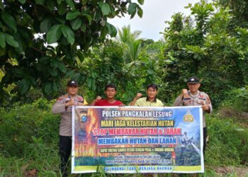 Polsek Pangkalan Lesung Gencar Sosialisasikan Maklumat Kapolda Riau Tentang Karlahut