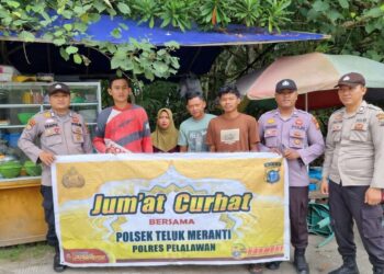 Polsek Teluk Meranti Gelar Jum’at Curhat, Fokus Tertibkan Remaja Ugal-Ugalan