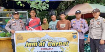 Polsek Teluk Meranti Gelar Jum’at Curhat, Fokus Tertibkan Remaja Ugal-Ugalan