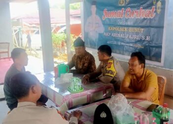 Polsek Bunut Gelar Jum’at Curhat, Dorong Warga Aktif Jaga Kamtibmas dan Cegah Karhutla