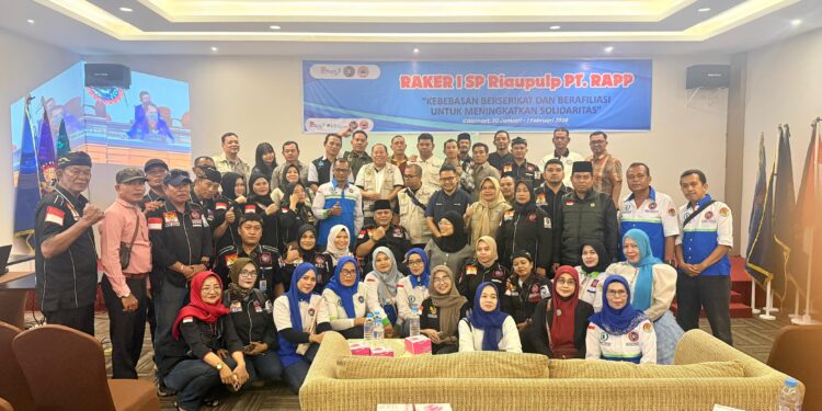 Raker 1 SP Riaupulp PT.RAPP Bersama DPD K SPSI Provinsi Riau.Kebebasan Berserikat dan Berafiliasi Untuk Meningkatkan Solidaritas