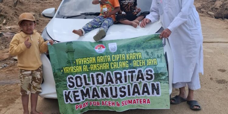 Yayasan Al Anshar Calang Melalui Posko Salurkan Amanah Ke Desa Toweren Dan Sekitarnya