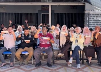 Aksi Humanis Karutan Takengon, Memasak Dan Makan Bersama Kuah Beulangong Pasca Bencana