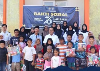 Peringati HBI Ke 76, Kantor Imigrasi Takengon Gelar Bakti Sosial Di Kampung Mendale