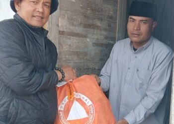 SMSI Aceh Tengah Salurkan Bantuan BNPB Kepada Imam Masjid Babussalam