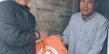 SMSI Aceh Tengah Salurkan Bantuan BNPB Kepada Imam Masjid Babussalam