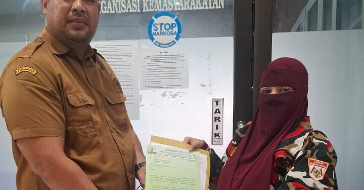 Ditangan Lelia Handayani, LMP Aceh Sudah Terima Surat Tanda Lapor Dari Kesbangpol Aceh