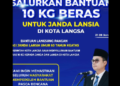 Pasca Bencana, Pemko Langsa Salurkan Bantuan Beras 10 Kg Khusus Janda Lansia