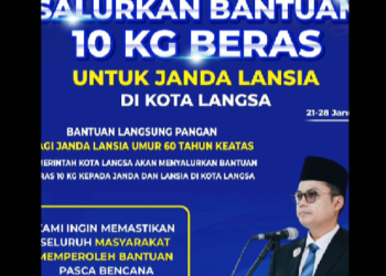 Pasca Bencana, Pemko Langsa Salurkan Bantuan Beras 10 Kg Khusus Janda Lansia