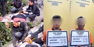 Polsek Perhentian Raja Tangkap Pengedar Sabu di Areal Perkebunan Sawit Desa Hangtuah