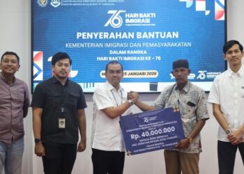 Hari Bhakti Imigrasi Ke-76, Kantor Imigrasi Takengon Penyerahan Bansos Dari Kemimipas RI