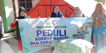 Perduli Kemanusian, SMK Negeri 1 Takengon Salurkan Bantuan Kepada Warga Desa Kuyun