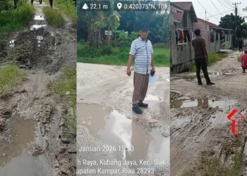 Prihatin Kondisi Jalan Rusak Dasrizal Effendi Kasang Kulim Minta Bantuan Pemerintah