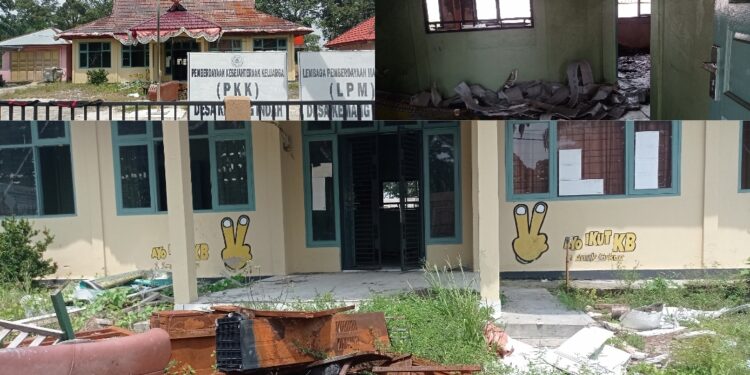 Hampir Setahun Terbakar, Kantor Desa Kemang Indah Tak Kunjung Diperbaiki: Warga Berharap Perhatian Pemkab Kampar