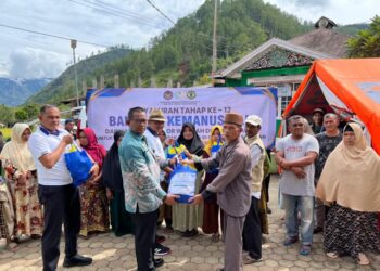 Ditjenpas Aceh Bersama Rutan Takengon Kembali Salurkan Bantuan kemanusiaan Tahap Ke-12